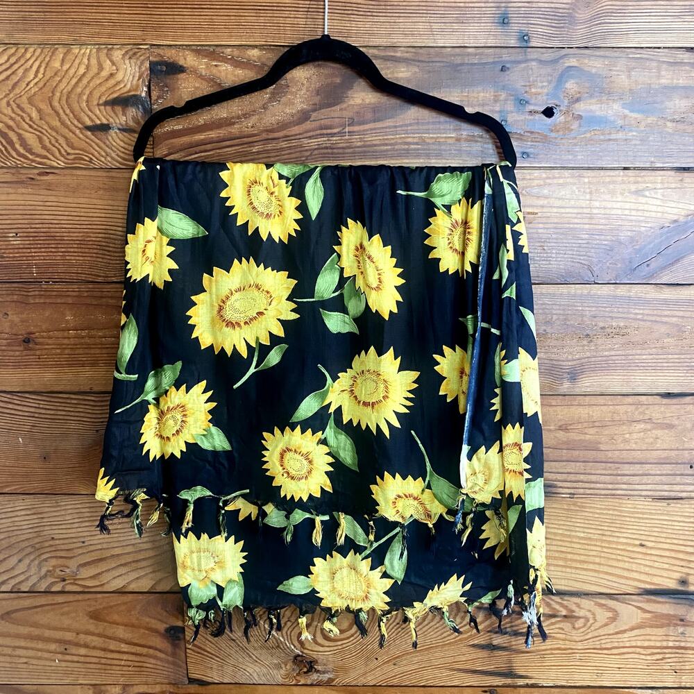 Sunflower Lightweight Wrap Scarf
